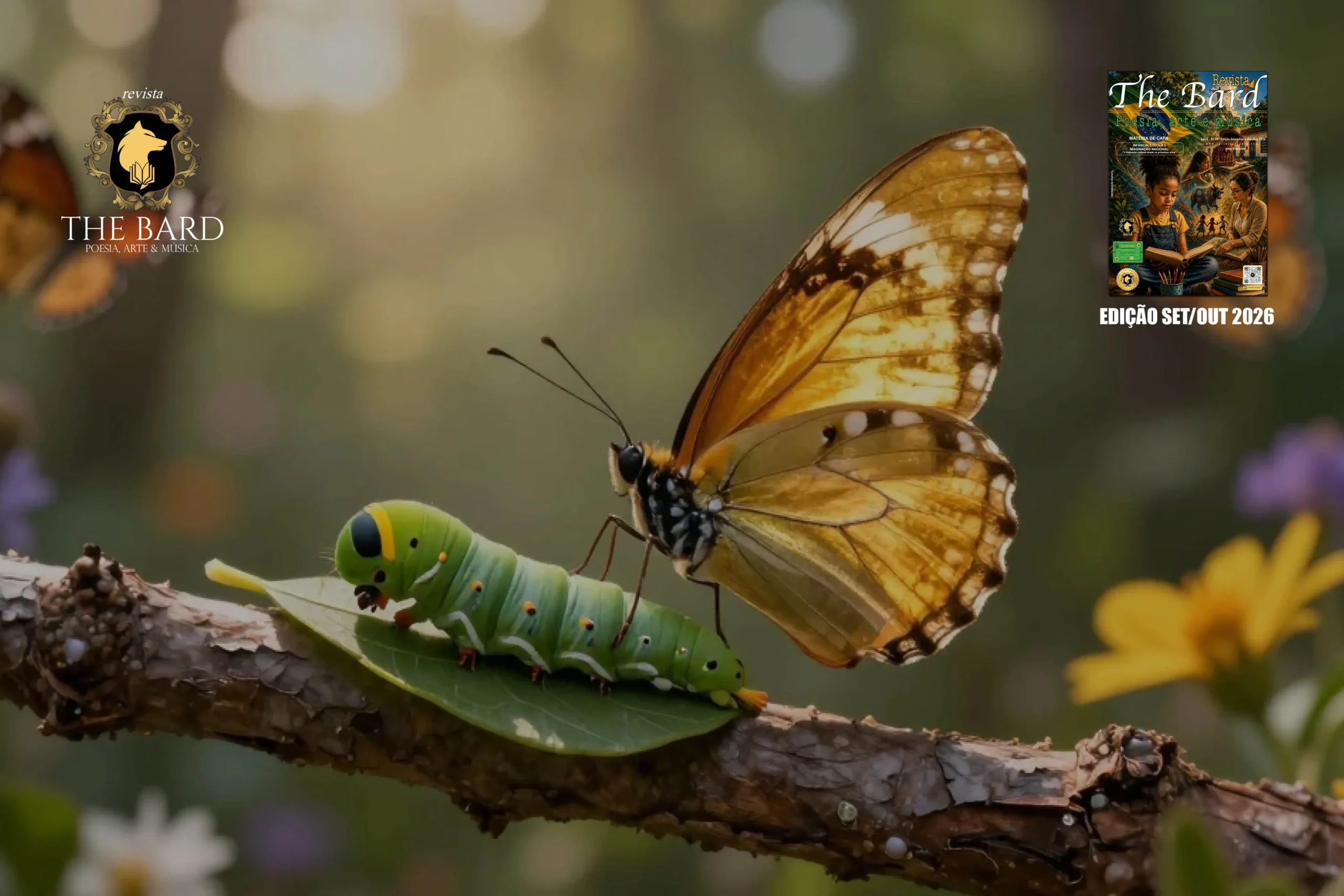CONTOS – A lagarta e a borboleta por Rilnete Melo